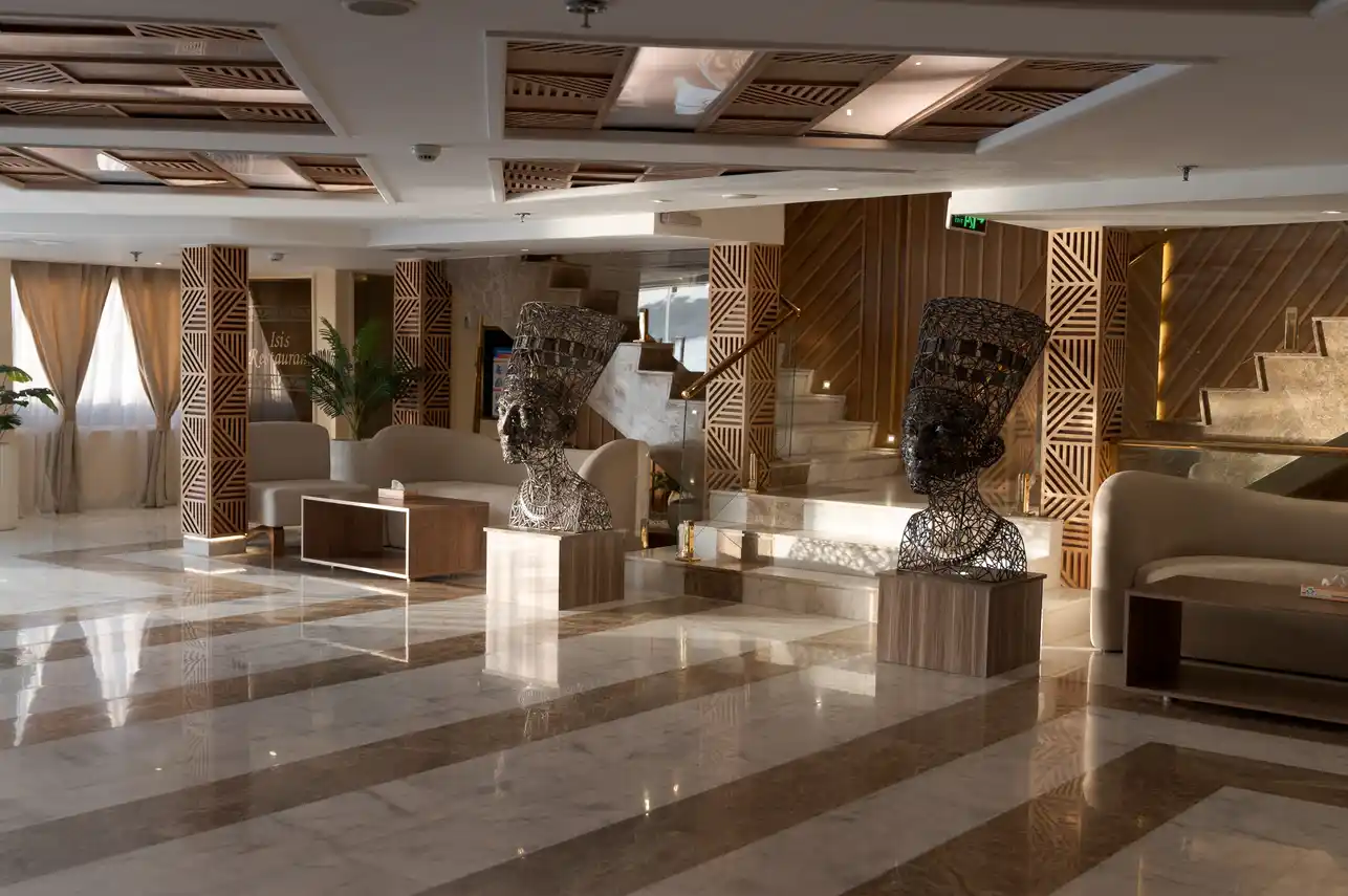 Lobby of the MS Nile Crown I Nile Cruise Nile cruise